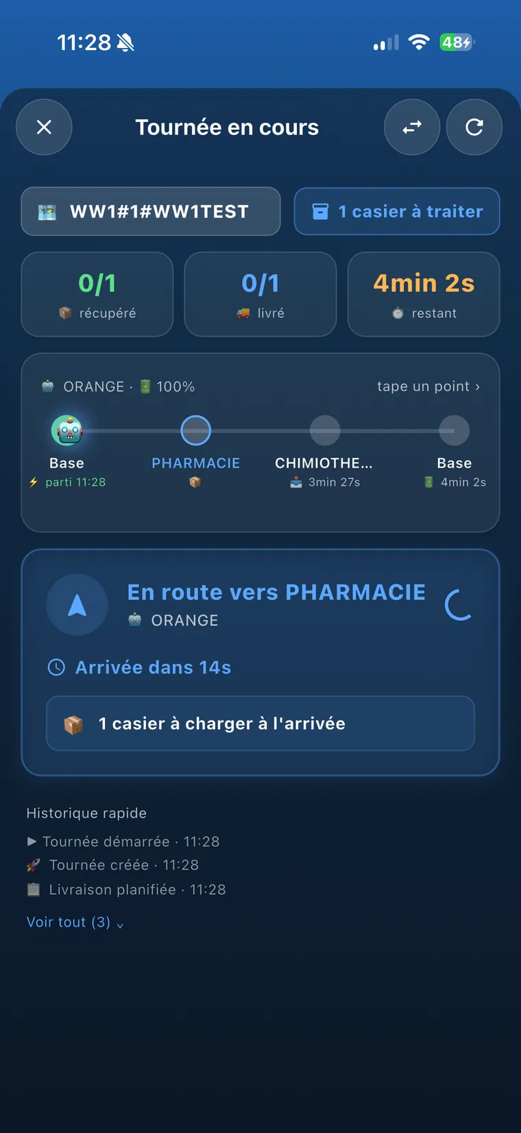 Suivi des livraisons et tournées