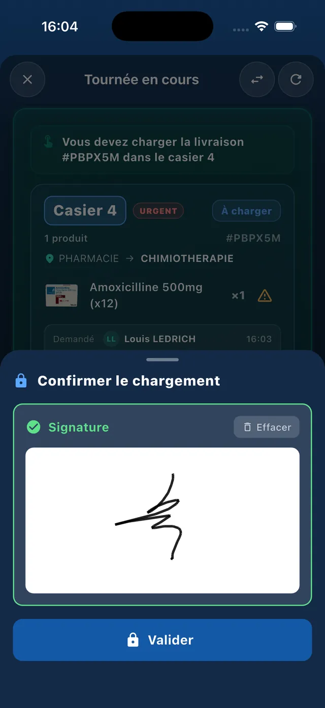 Remise signée